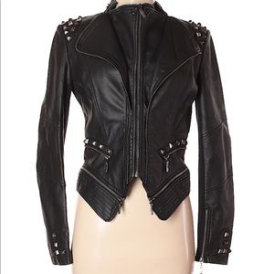 LOVE CULTURE FAUX LEATHER STUDDED JACKET 💋